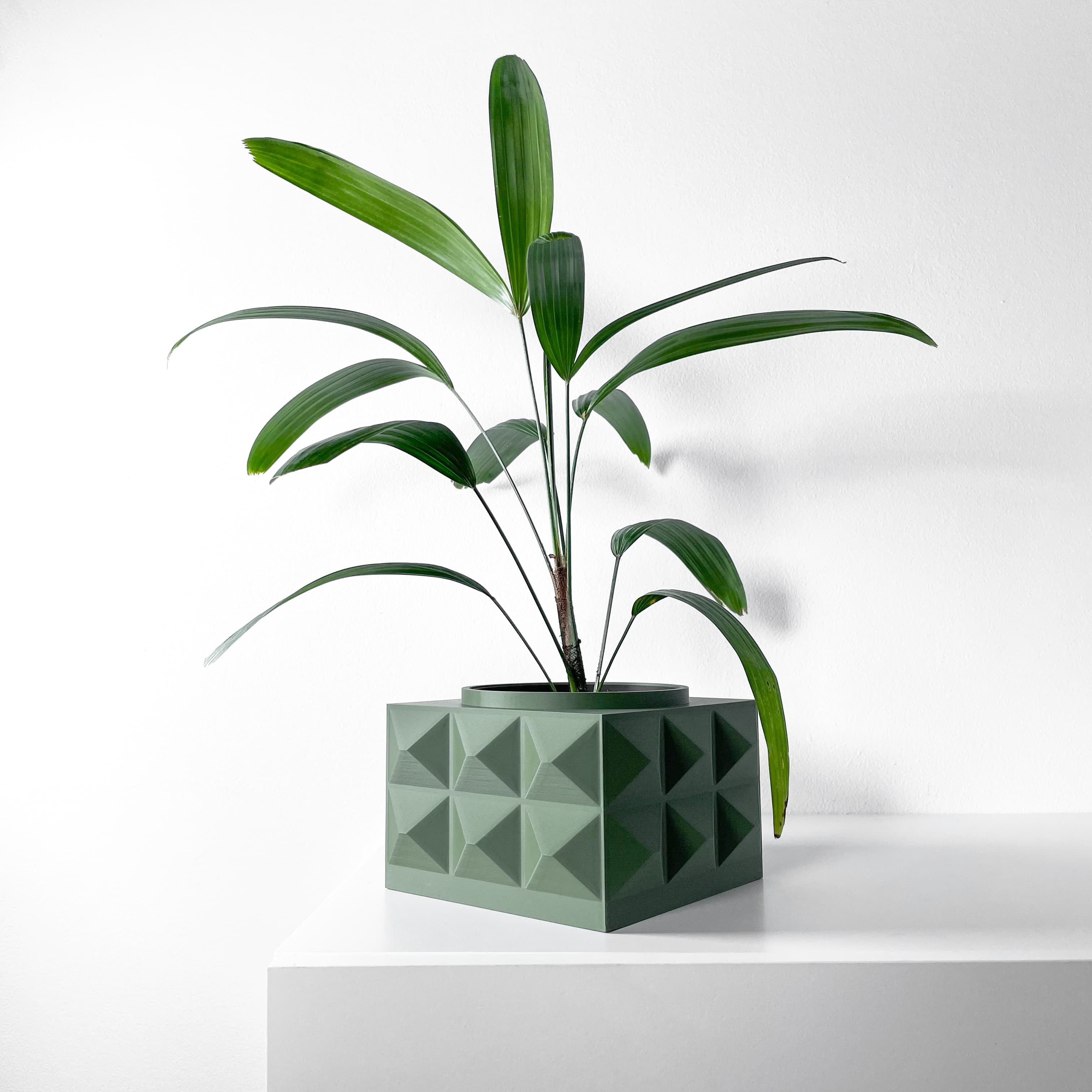 The Eldan Planter Pot With Drainage Tray & Stand Included