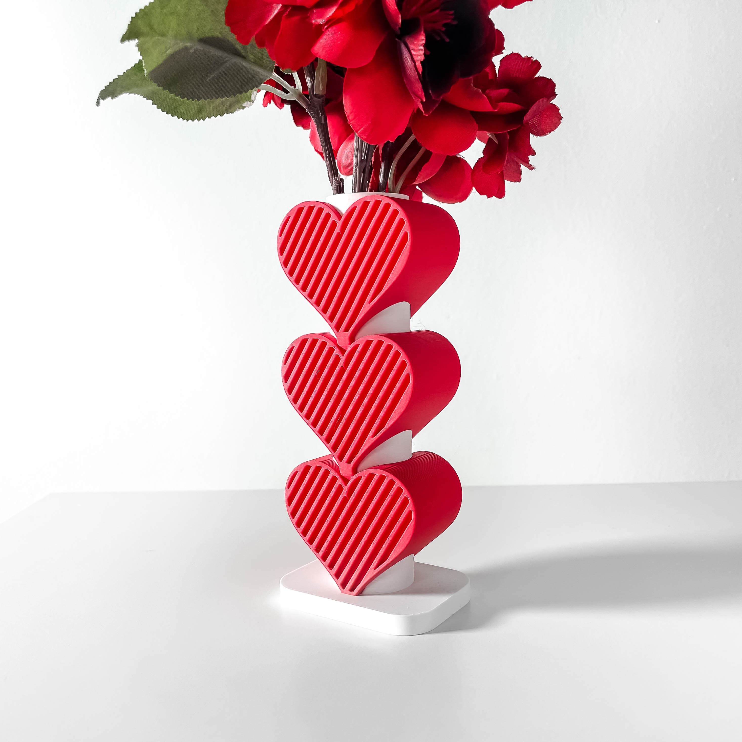 Valentine Heart Vase 2024, Modern And Unique Gift Or Home Decor For Flowers