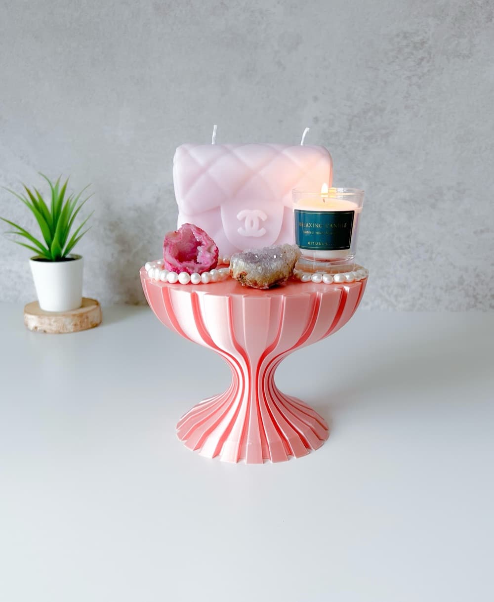 The Vice Display Stand For Unique Items, Candles, Or Plants