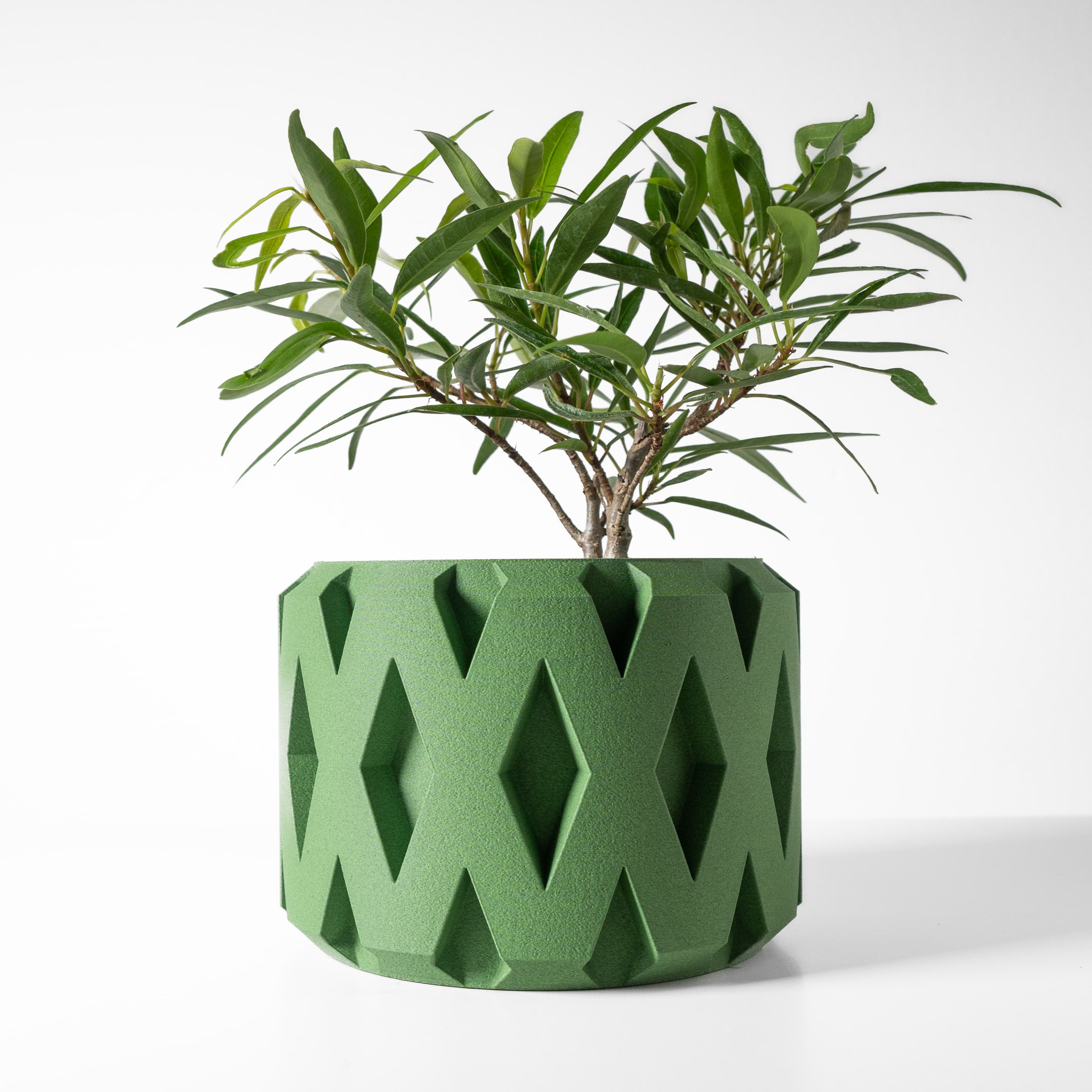 The Rano Planter Pot With Drainage Tray & Stand