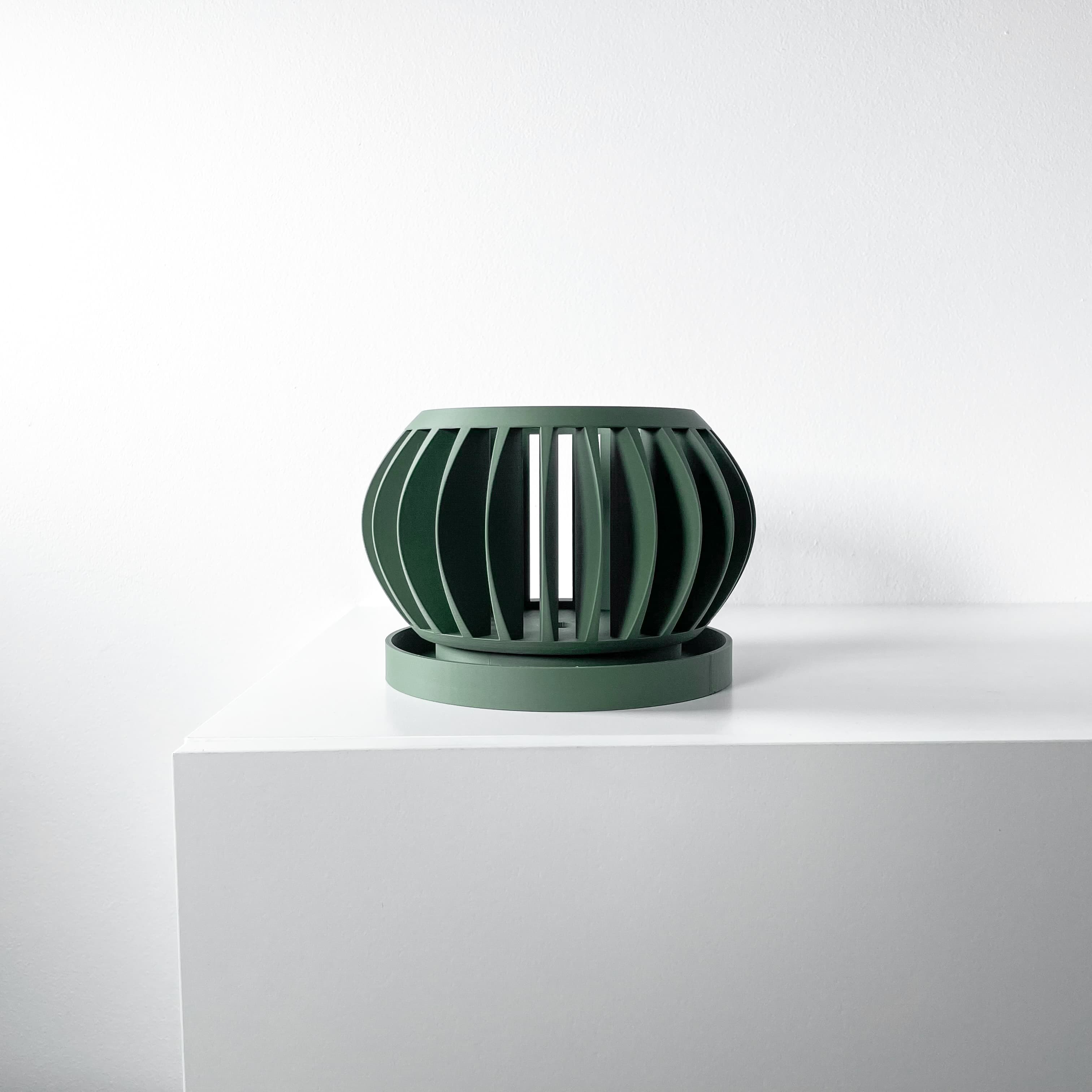 The Rene Orchid Planter Pot With Drainage Tray