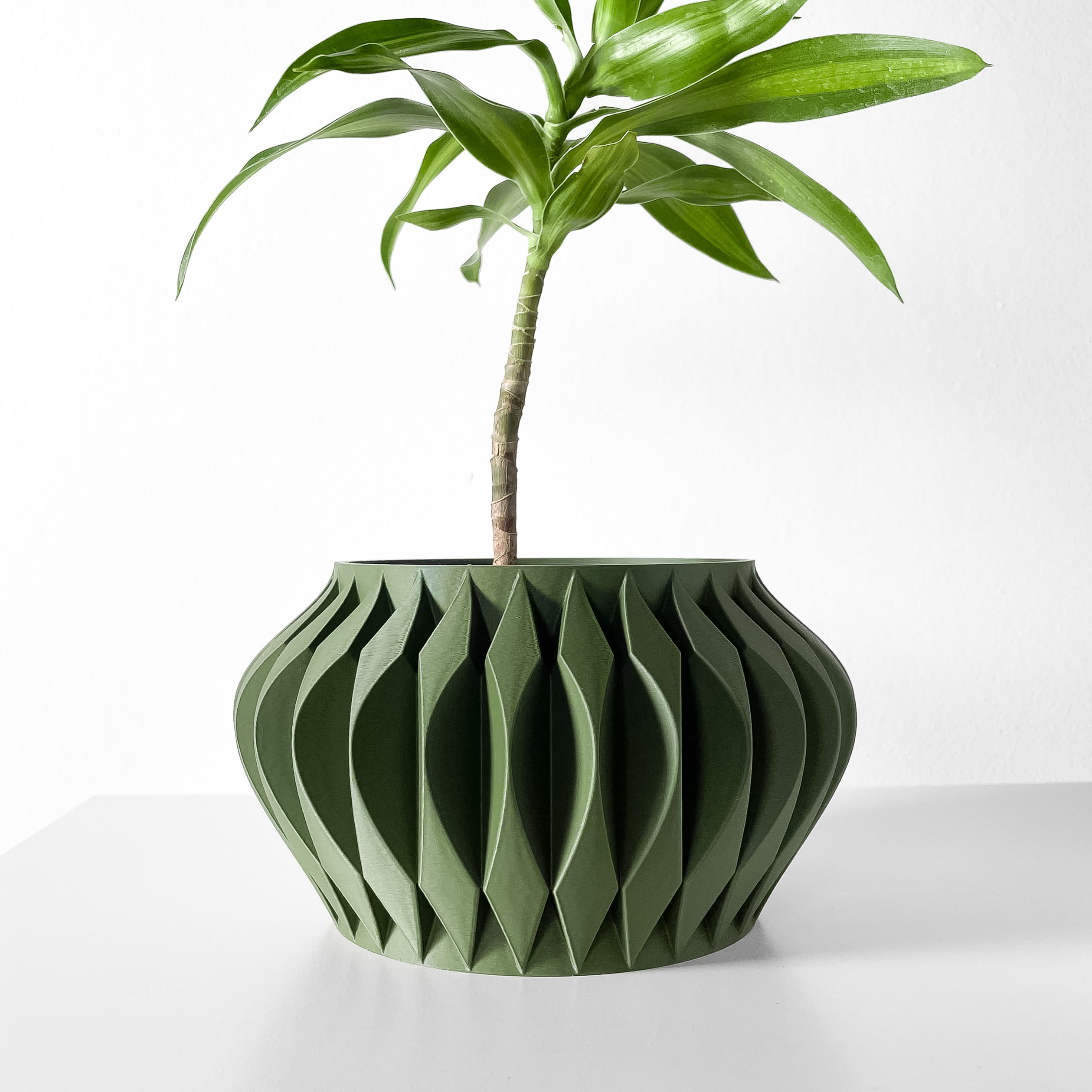 The Sevi Planter Pot With Drainage Tray & Stand
