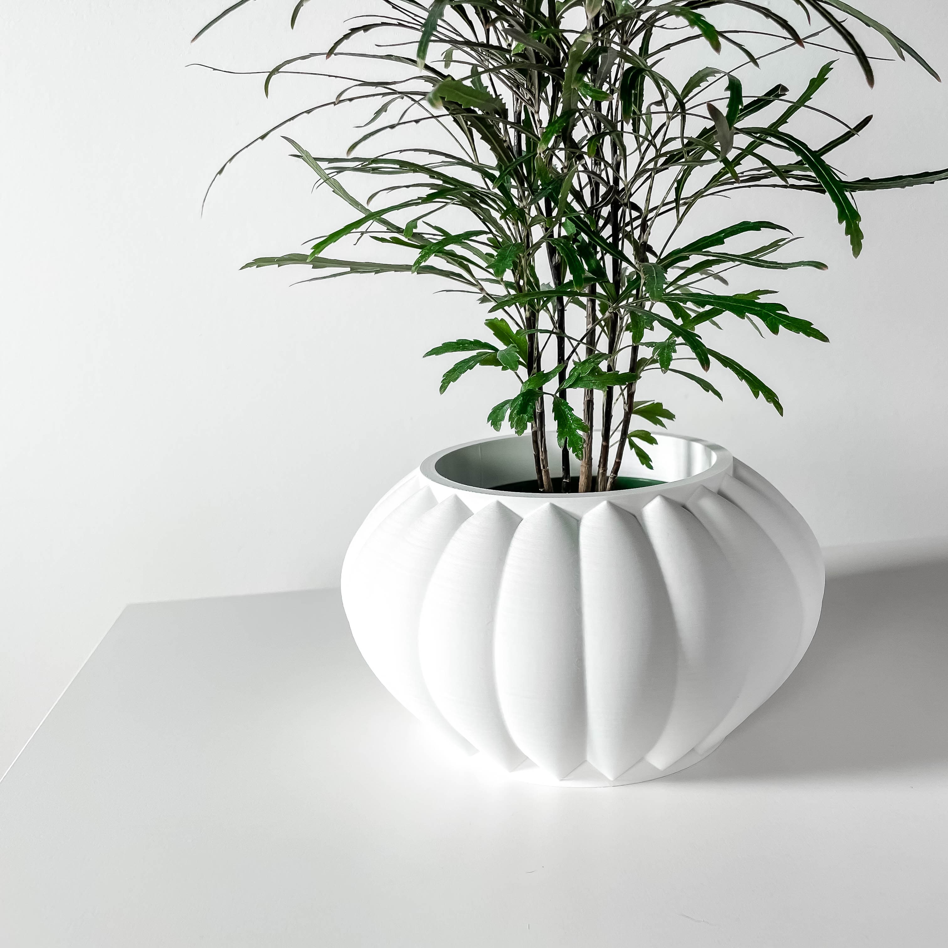 The Bunos Planter Pot With Drainage Tray & Stand