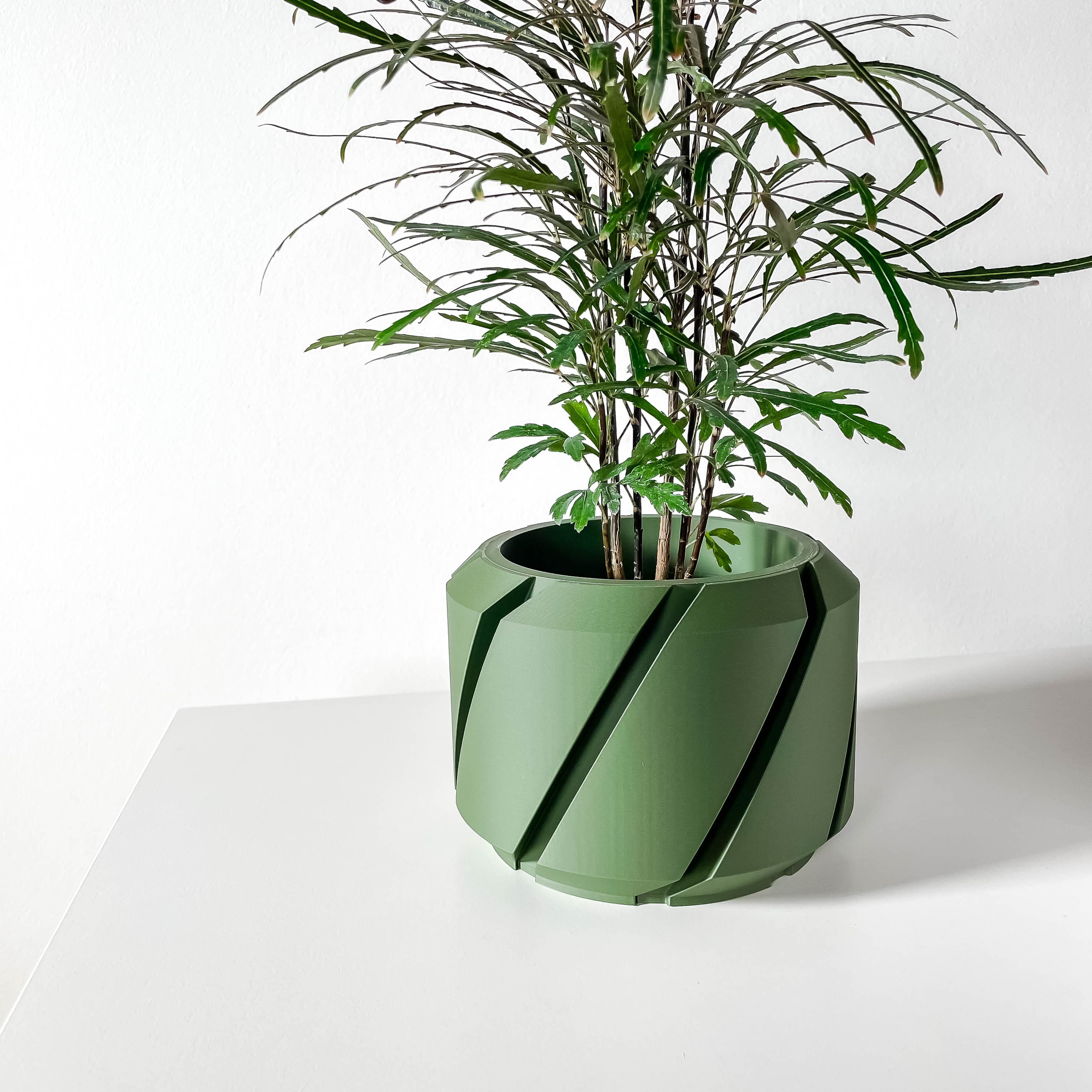 The Cens Planter Pot With Drainage Tray & Stand