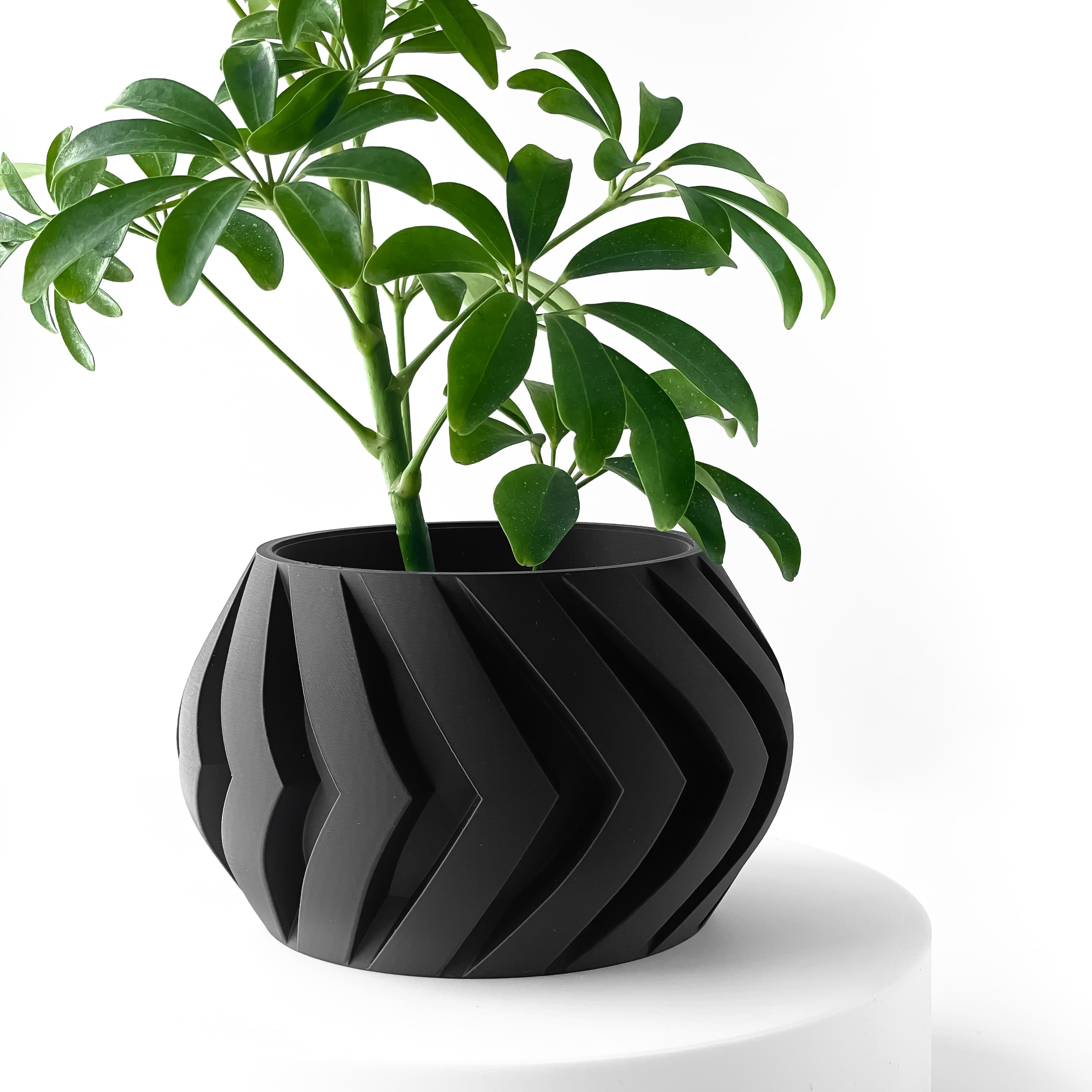 The Manse Planter Pot With Drainage: Tray & Stand Included