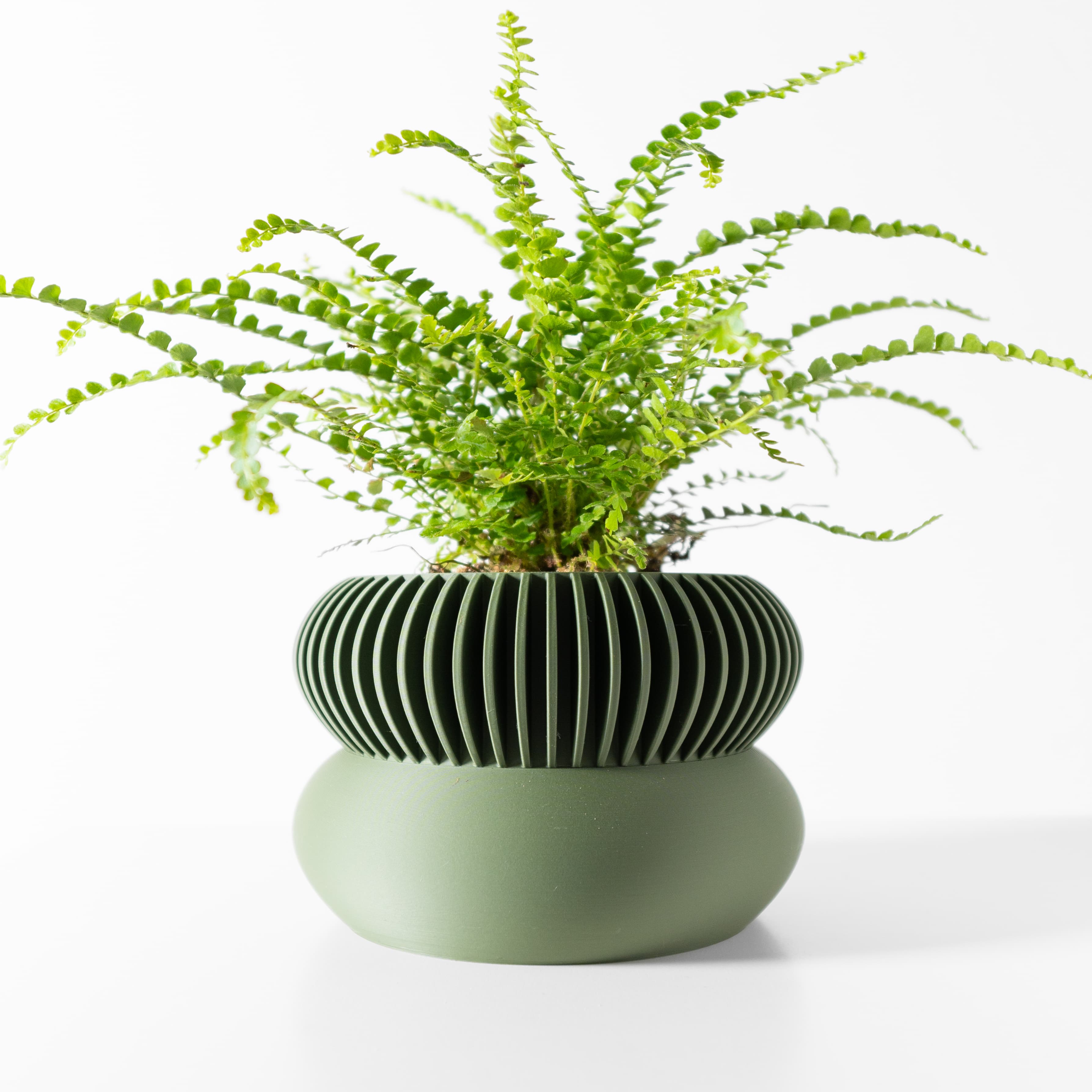 The Elomi Planter Pot With Drainage Tray & Stand