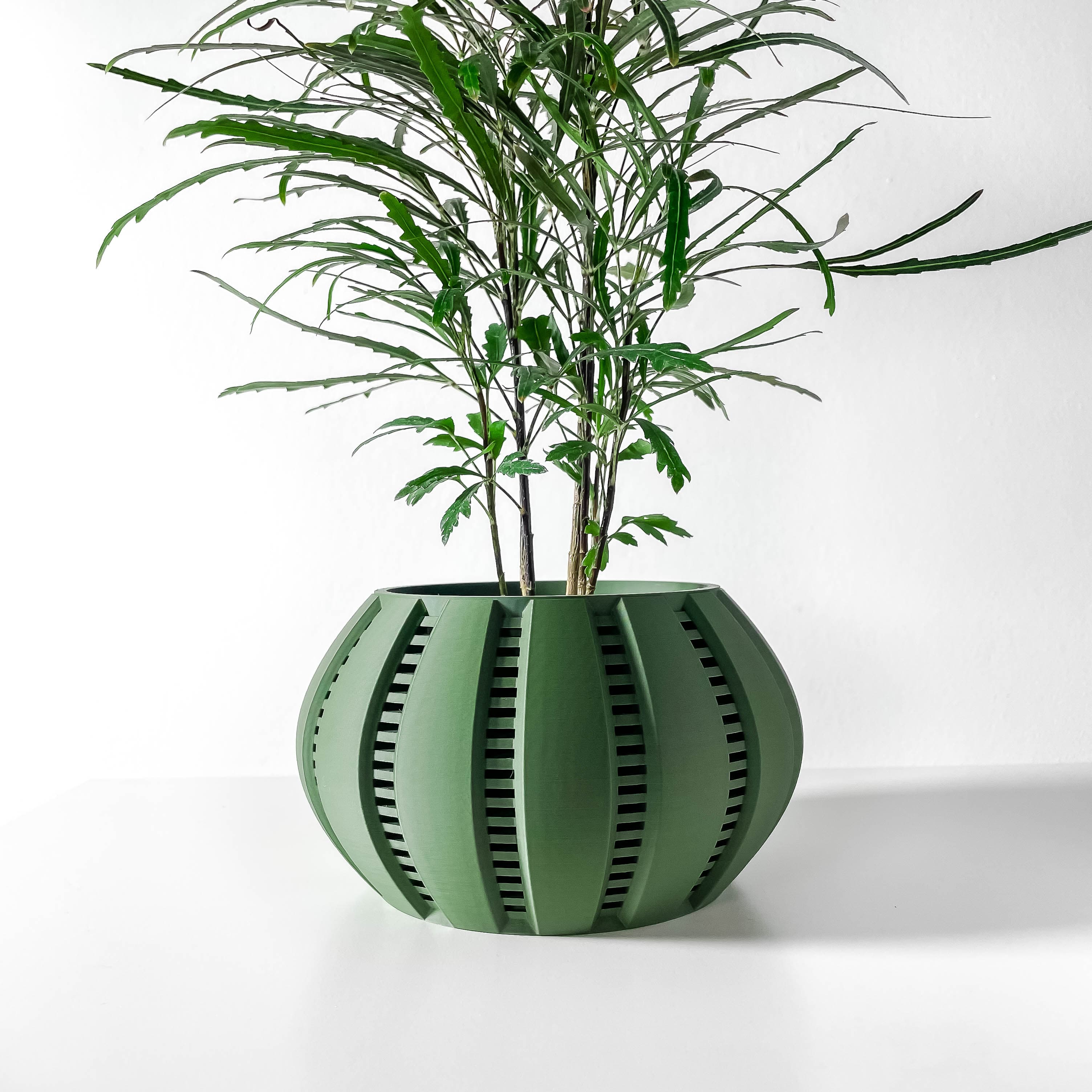 The Balu Planter Pot With Drainage Tray & Stand